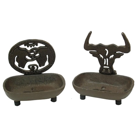 Fixturesfirst Rust Western Soap Dish - Set of 2 FI1806409